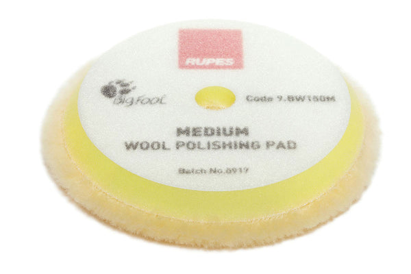 Rupes Wool Polishing Pad Medium gul ulltrissa